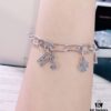692fc0ef99f2d84055c882a7 Interwoven Bracelet with Clover and Personalized Initial Letter