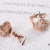692fc11299f2d84055c882e6 VCA New Version Rose Gold Natural Peacock Green White Shell Gray Shell Black Onyx Red Onyx Diamond-Studded Ear Clips, Market High-End Limited Edition 1:1 Premium Custom 925 Sterling Silver VCA Van Cleef & Arpels Clove Leaf Store Exclusive Tourist Essential Must-Have Original Lobster Clasp Top Quality