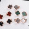 692fc11399f2d84055c882e8 VCA New Version Rose Gold Natural Peacock Green White Shell Gray Shell Black Onyx Red Carnelian Diamond-Free Ear Studs, High-End Market Edition โผ๏ธโผ๏ธ๐๐๐ 1:1 High Custom 925 Sterling Silver ๐๐ VCA Van Cleef & Arpels Limited Edition V Four-Leaf Clover Leaf, Cabinet Limited Edition, Perfect for Travel, Absolutely Essential. Original Lobster Clasp ๐ Top-Tier Quality on the Market ๐๐ฅ๐ฅ
