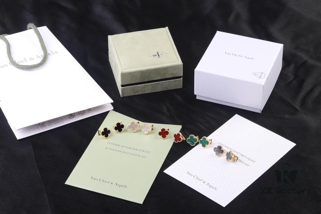 692fc11799f2d84055c882ee VCA New Version Rose Gold Natural Peacock Green White Shell Gray Shell Black Onyx Red Carnelian Diamond-Free Ear Studs, High-End Market Edition โผ๏ธโผ๏ธ๐๐๐ 1:1 High Custom 925 Sterling Silver ๐๐ VCA Van Cleef & Arpels Limited Edition V Four-Leaf Clover Leaf, Cabinet Limited Edition, Perfect for Travel, Absolutely Essential. Original Lobster Clasp ๐ Top-Tier Quality on the Market ๐๐ฅ๐ฅ