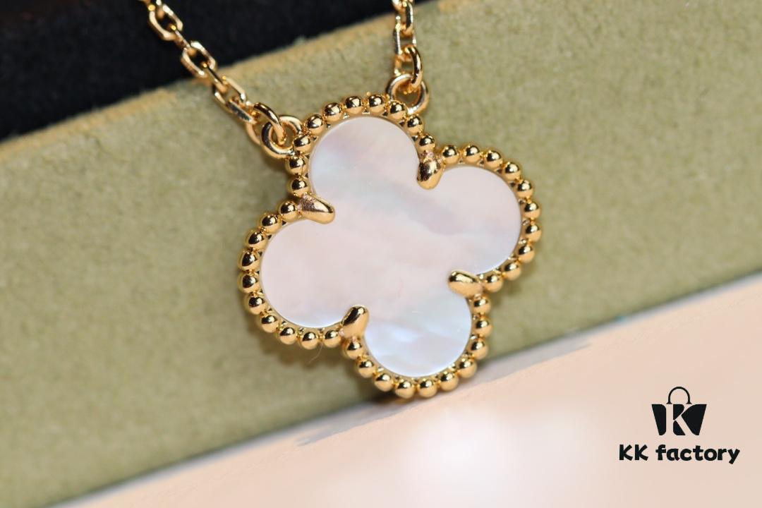 692fc12b99f2d84055c88306 Don't Speak, Shh... 🤫 Observe Our VCA Necklace Crafted with Deep-Sea White Pearl Oyster Shell