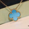 Don't Speak, Shh... 🤫 Take a Look at Our VCA Necklace with Blue Chalcedony ❤️