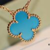 Don't Speak, Shh... 🤫 Take a Look at Our VCA Necklace with Blue Chalcedony ❤️