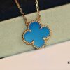 Don't Speak, Shh... 🤫 Take a Look at Our VCA Necklace with Blue Chalcedony ❤️