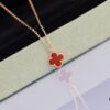 692fc13f99f2d84055c8831e VCA Mini Single Flower Necklace, Original Precision Craftsmanship with Natural Stones