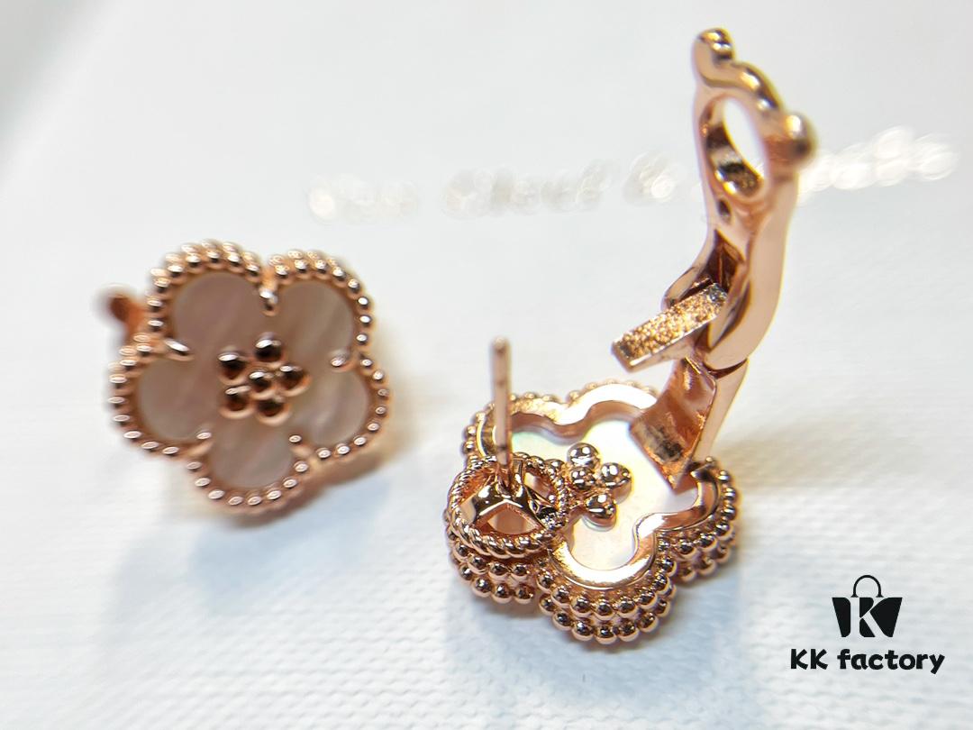 692fc14f99f2d84055c88334 ❗️New Hot Product❗️ 2021 New Lucky Spring Collection Van Cleef & Arpels Lucky Spring Series Plum Blossom Clip-On Earrings