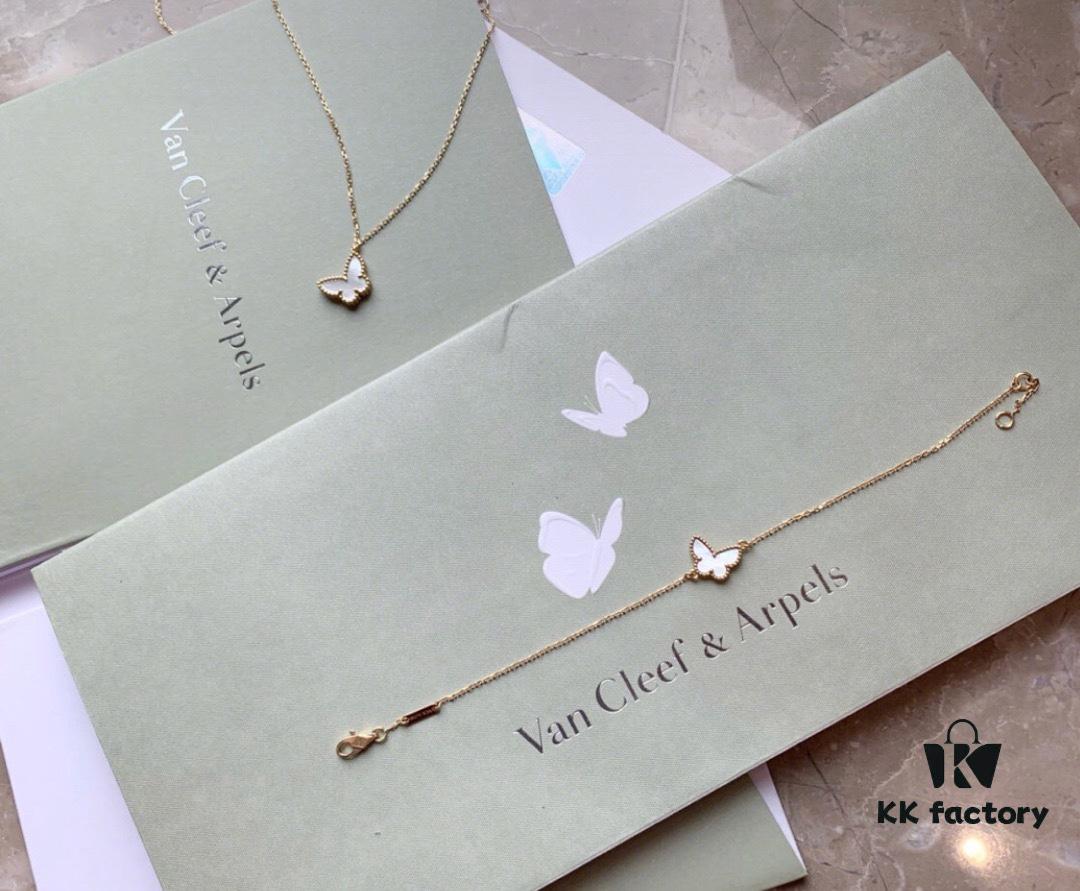 692fc15c99f2d84055c88347 Vc@ Mini Mother-of-Pearl Butterfly Bracelet and Necklace Set