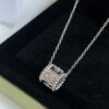 Van Cleef & Arpels Alhambra Clover Necklace in Silver Version, Original Custom Design! Material: 925 Pure Silver with Vacuum Electroplated 18K Real Gold