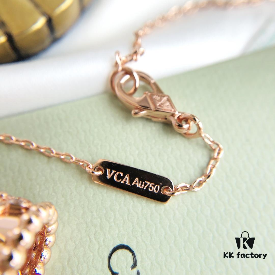 692fc19899f2d84055c8839a Van Cleef & Arpels Alhambra Clover Necklace Silver Version, Original Custom-Made! Material: 925 Sterling Silver with Vacuum Electroplated 18K Gold Chain