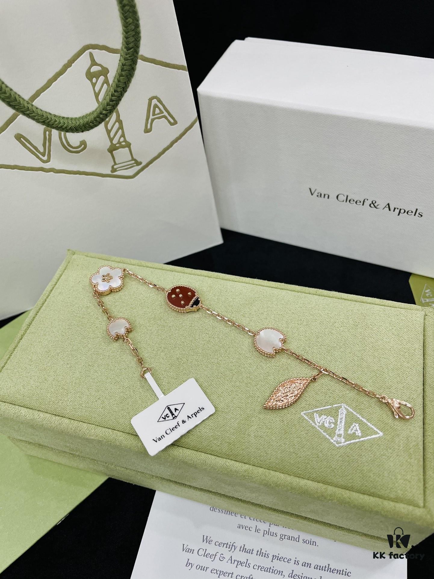 692fc19e99f2d84055c883a1 New Four-Leaf Clover Ladybug Braided Bracelet Inspired by Nature