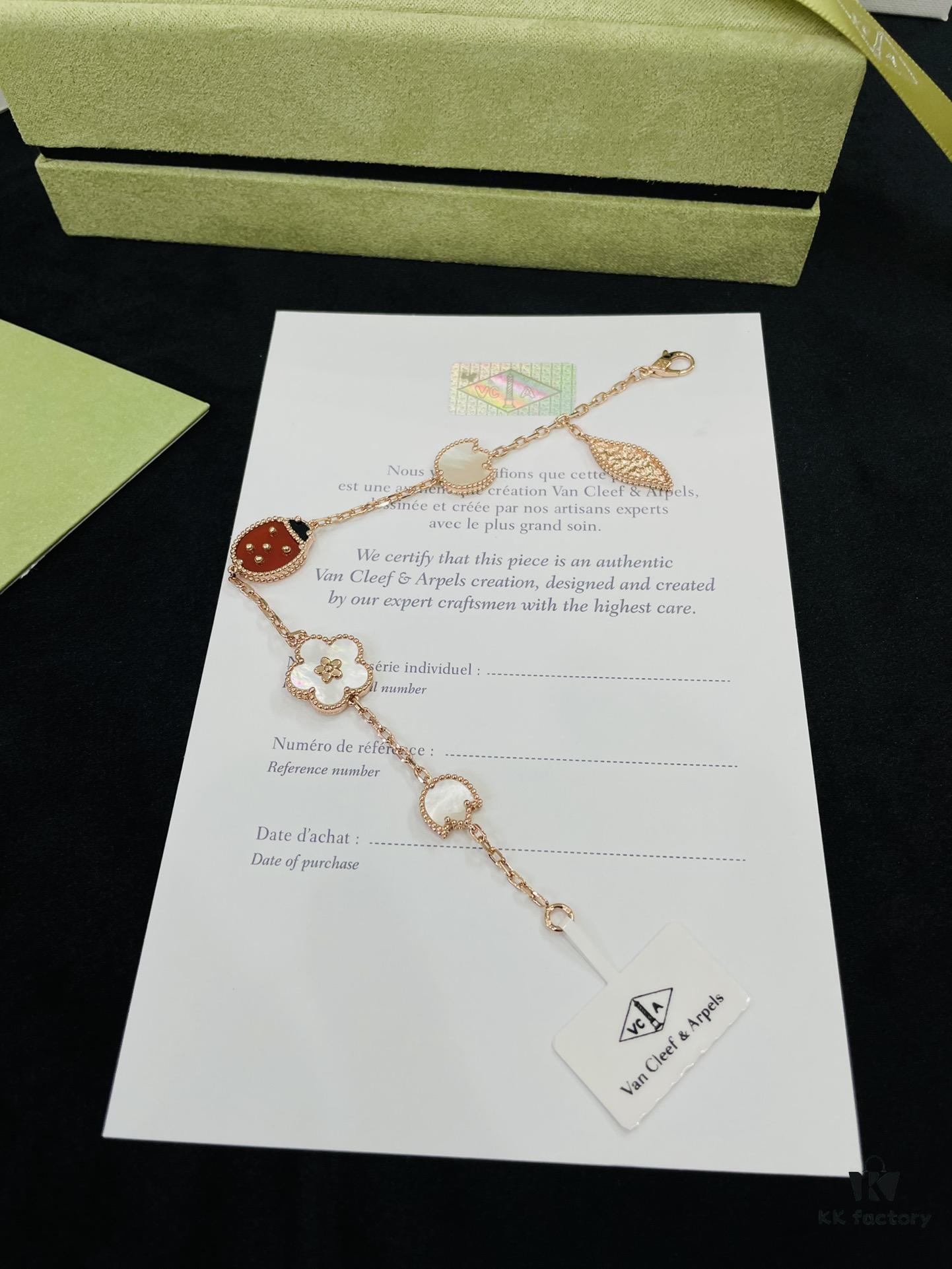 692fc19f99f2d84055c883a2 New Four-Leaf Clover Ladybug Braided Bracelet Inspired by Nature