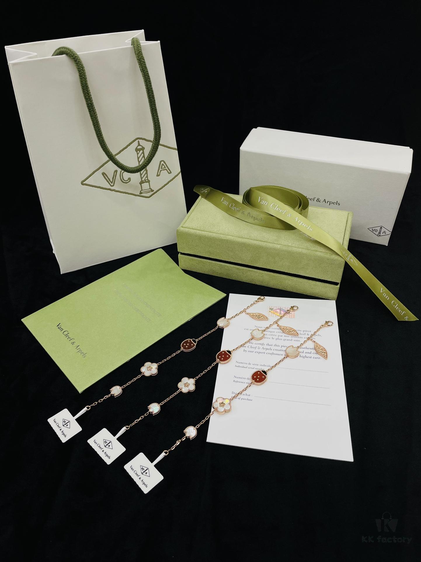 692fc1a199f2d84055c883a6 New Four-Leaf Clover Ladybug Braided Bracelet Inspired by Nature