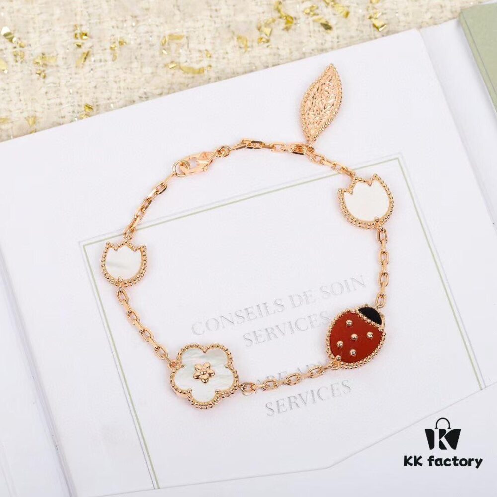 692fc1ac99f2d84055c883b4 Top-tier VCA-style Ladybug Bracelet Z+, Genuine Jewelry-Grade ZP, Customizable in Real Gold and Diamonds, Only Authentic ZP Real Gold Version, Superior to All Other Gold Products on Market! Lucky Spring Collection Features Ladybugs and Floral Motifs, Celebrating Van Cleef & Arpels' Beloved Theme of Spring Rebirth