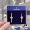 Swarovski Pink Crystal Clover Dancing in the Light Earrings
