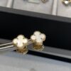 692fc1b799f2d84055c883c5 Mini Clover Stud Earrings in Gold and White, Precision-Crafted with Smooth Finish and Seamless Stone Setting
