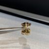 692fc1b799f2d84055c883c6 Mini Clover Stud Earrings in Gold and White, Precision-Crafted with Smooth Finish and Seamless Stone Setting