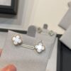 692fc1b999f2d84055c883c9 Mini Clover Stud Earrings in Gold and White, Precision-Crafted with Smooth Finish and Seamless Stone Setting