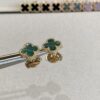 692fc1c099f2d84055c883d3 Mini Four-Leaf Clover Earrings, Gold-Tone with Natural Malachite