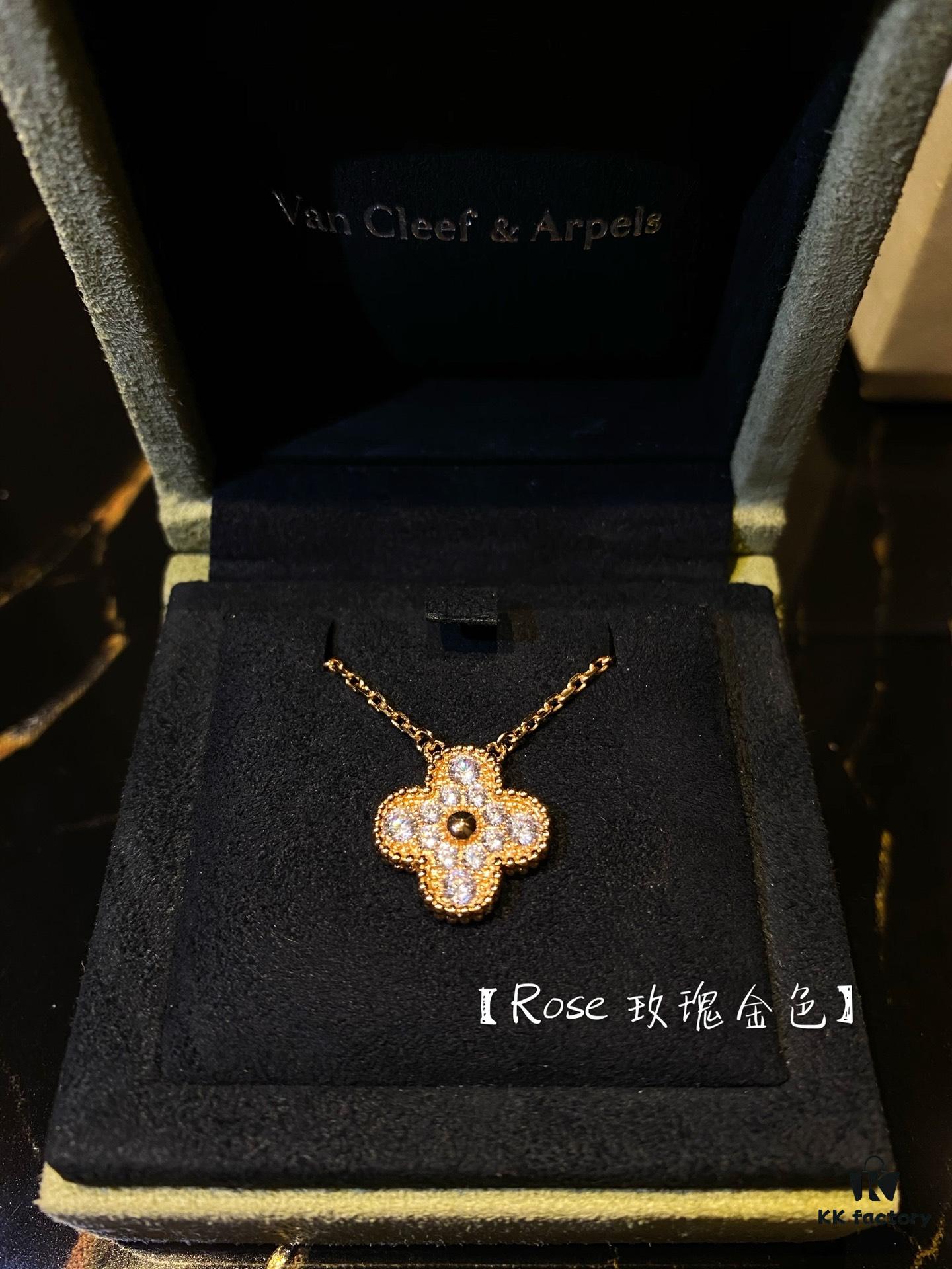 692fc1ea99f2d84055c88404 VCA Full Diamond Clover 1.5cm Necklace