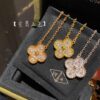 692fc1f299f2d84055c88411 VCA Full Diamond Clover 1.5cm Necklace