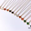 692fc20599f2d84055c88430 Small Mini Clover Necklace Made of Fine Silver, Crafted Like 18K Gold Authentic Pieces with VCA Au750 Engraving