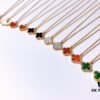 692fc20799f2d84055c88432 Small Mini Clover Necklace Made of Fine Silver, Crafted Like 18K Gold Authentic Pieces with VCA Au750 Engraving