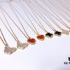 692fc20899f2d84055c88435 Small Mini Clover Necklace Made of Fine Silver, Crafted Like 18K Gold Authentic Pieces with VCA Au750 Engraving
