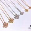 692fc20999f2d84055c88436 VCA Full Diamond Four-Leaf Clover Necklace in Medium vs Small Size 🍀