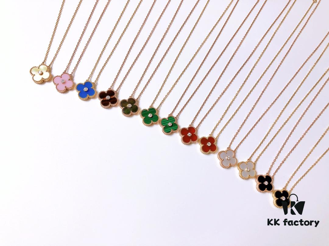 692fc20e99f2d84055c8843f VCA Clover Diamond Necklace ✨✨ Thick Gold Plated Version ✅ Full Color Range Available