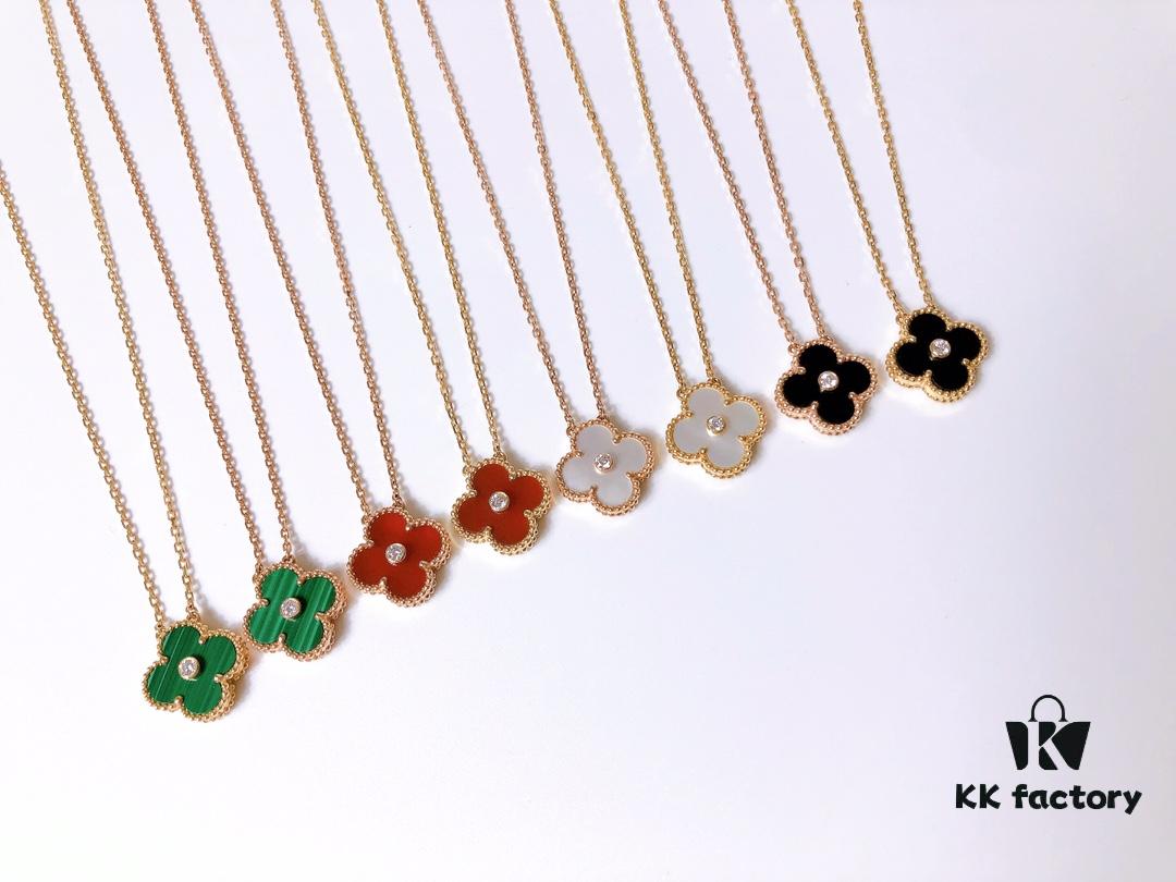 692fc21099f2d84055c88442 VCA Clover Diamond Necklace ✨✨ Thick Gold Plated Version ✅ Full Color Range Available