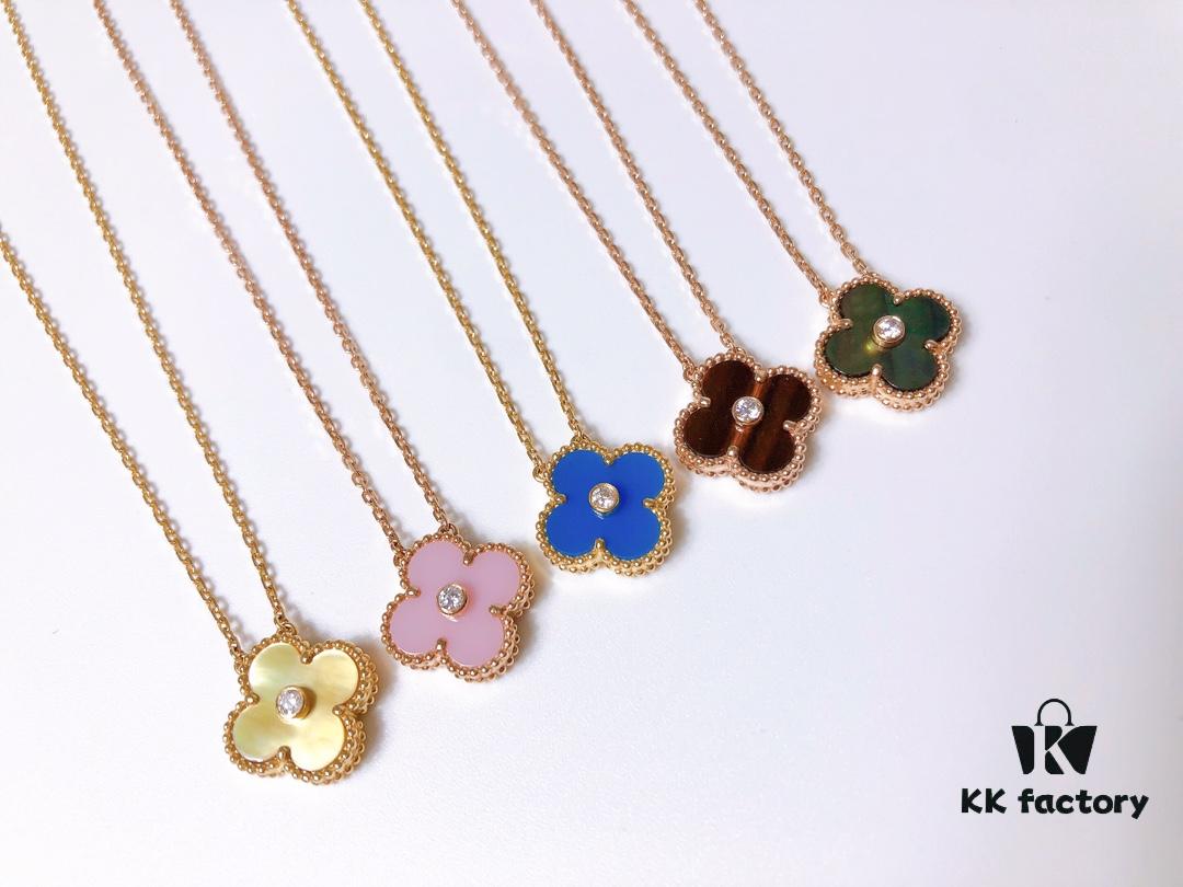 692fc21099f2d84055c88444 VCA Clover Diamond Necklace ✨✨ Thick Gold Plated Version ✅ Full Color Range Available