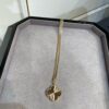 692fc21599f2d84055c8844d VCA New Double-Sided Guilloche Engraved Clover Long Necklace in Gold