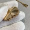 692fc21899f2d84055c88452 VCA New Double-Sided Guilloche Engraved Clover Long Necklace in Gold
