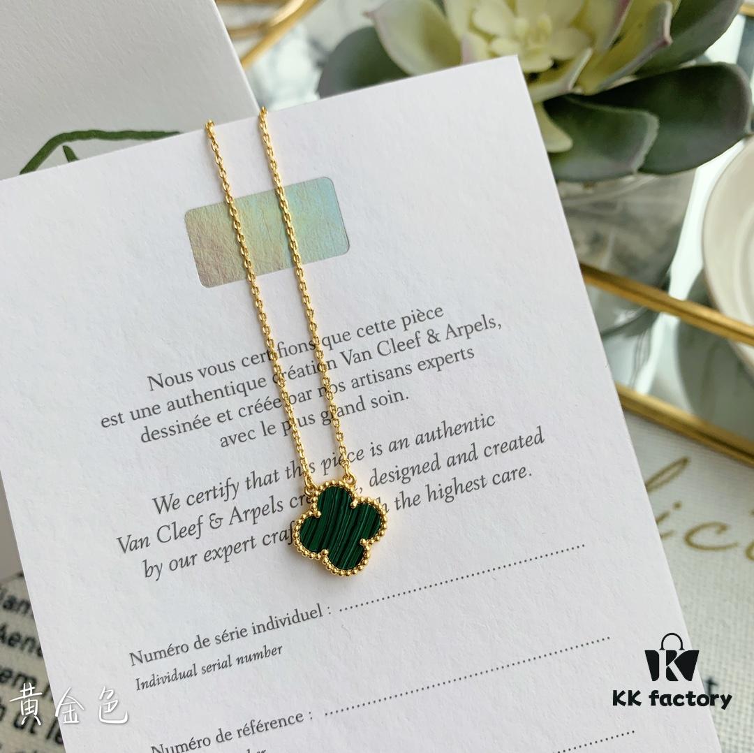 692fc22199f2d84055c8845e Christmas Gift 🎁 Van Cleef & Arpels Alhambra Clover Necklace with Natural Black Onyx, Red Jasper, White Mother-of-Pearl, and Malachite in Rose Gold, Yellow Gold, and White Gold Plated 925 Sterling Silver from Germany