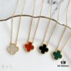 692fc22299f2d84055c8845f Christmas Gift 🎁 Van Cleef & Arpels Alhambra Clover Necklace with Natural Black Onyx, Red Jasper, White Mother-of-Pearl, and Malachite in Rose Gold, Yellow Gold, and White Gold Plated 925 Sterling Silver from Germany