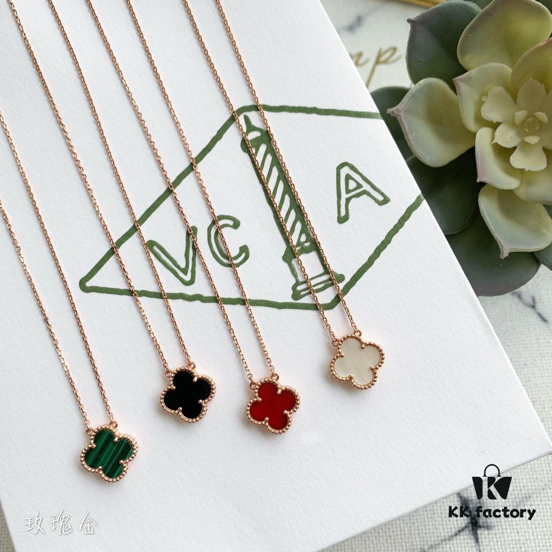 692fc22699f2d84055c88464 Christmas Gift 🎁 Van Cleef & Arpels Alhambra Clover Necklace - Natural Black Onyx, Red Jasper, White Mother of Pearl, Malachite, 925 Sterling Silver from Germany, Available in Rose Gold, Yellow Gold, and White Gold