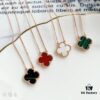 692fc22699f2d84055c88467 Christmas Gift 🎁 Van Cleef & Arpels Alhambra Clover Necklace - Natural Black Onyx, Red Jasper, White Mother of Pearl, Malachite, 925 Sterling Silver from Germany, Available in Rose Gold, Yellow Gold, and White Gold