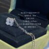 692fc23399f2d84055c8847b Vca Mini Full Diamond Four-Leaf Clover Necklace
