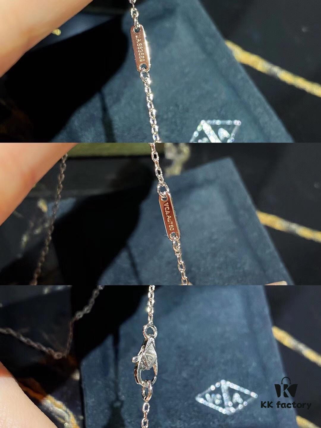 692fc23499f2d84055c8847c Vca Mini Full Diamond Four-Leaf Clover Necklace
