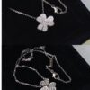 692fc23a99f2d84055c88487 925 VCA Clove Necklace, Breaking the Classic VCA Four-Leaf Clover Design, Full Diamond Style Particularly Flattering and Versatile