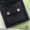 692fc23e99f2d84055c88492 ZP Updated Version V Gold Plated with Mimi Gold, Long-Lasting Color - VCA Clovers & Arpels Mini Natural Gray Shell Four-Leaf Clover Stud Earrings with Original Saucer Backs