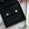 692fc24399f2d84055c88496 ZP Updated Version V Gold Plated with Mimi Gold, Long-Lasting Color - VCA Clovers & Arpels Mini Natural Gray Shell Four-Leaf Clover Stud Earrings with Original Saucer Backs