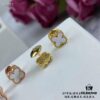 692fc24799f2d84055c8849b Newly Upgraded Version ZP Open Edition V Gold Plated with Mi Gold, Long-Lasting Color Retention ❤ This Piece Features Separate Components Assembly and Precision Carving Technology. 😊😊 VCA Clovis & Arpels Miniature Luxury White Mother-of-Pearl Four-Leaf Clover Stud Earrings Paired with Original-Style Saucer Backs 🍀 Exceptionally Charming, Enhances Fair Skin Tone, Highly Versatile for Any Occasion, Perfect for Sisters' Gatherings, Adds Extra Prestige