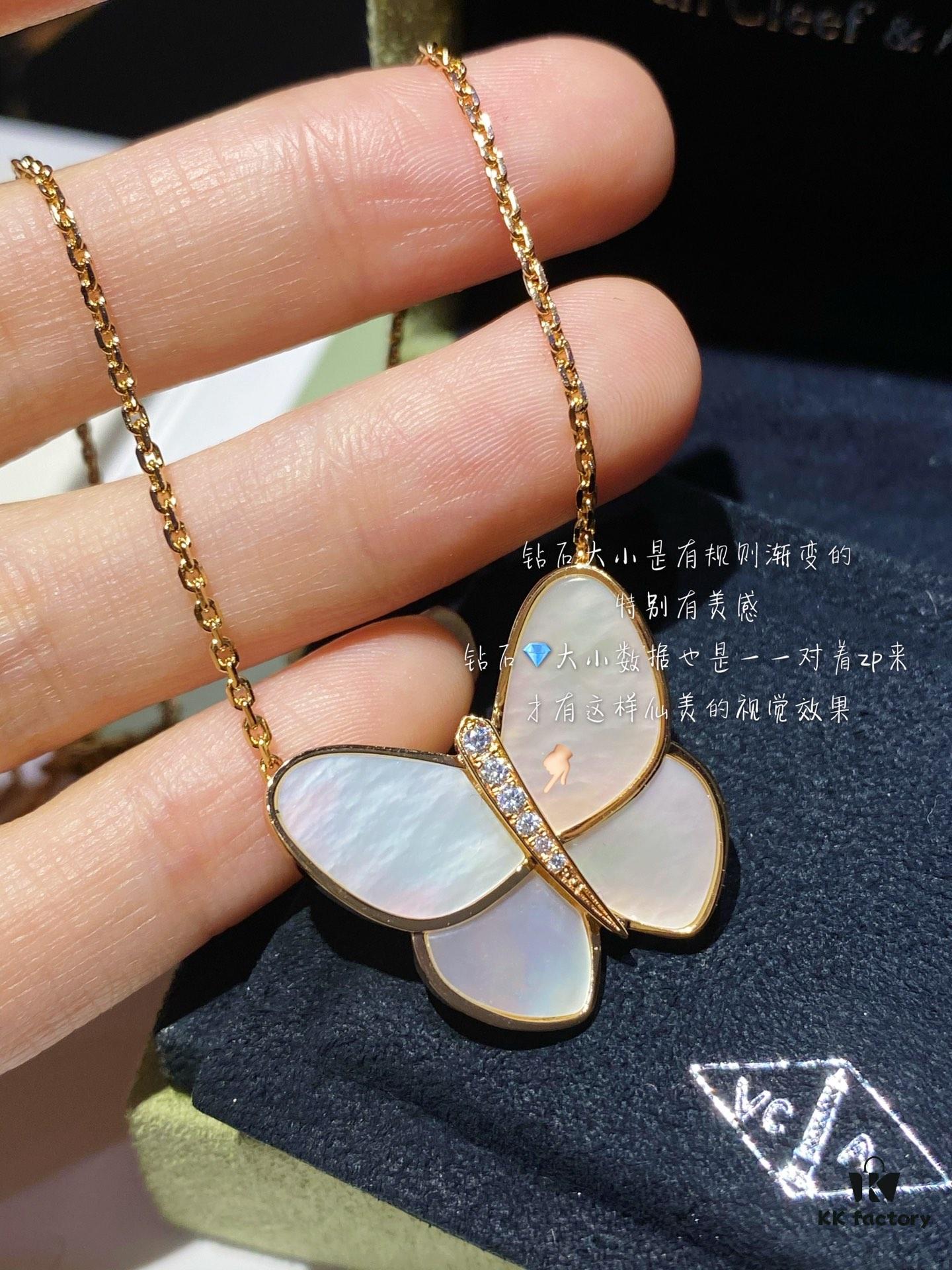 Clover Vca Butterfly Dragonflies Diamond Necklace