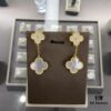 VCA Four-Leaf Clover Floral Diamond Earrings