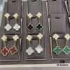 VCA Four-Leaf Clover Floral Diamond Earrings