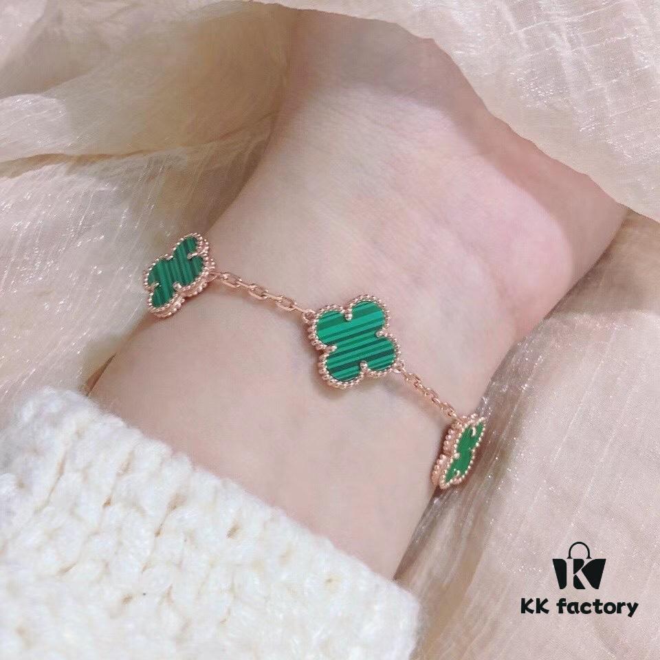 VCA Wearing Image, Classic Alhambra Five-Petal Bracelet