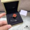 692fc2a999f2d84055c88524 In Stock Now! VCA Clover Diamond Ring in Red Carnelian, Malachite, Black Onyx, and White Mother of Pearl