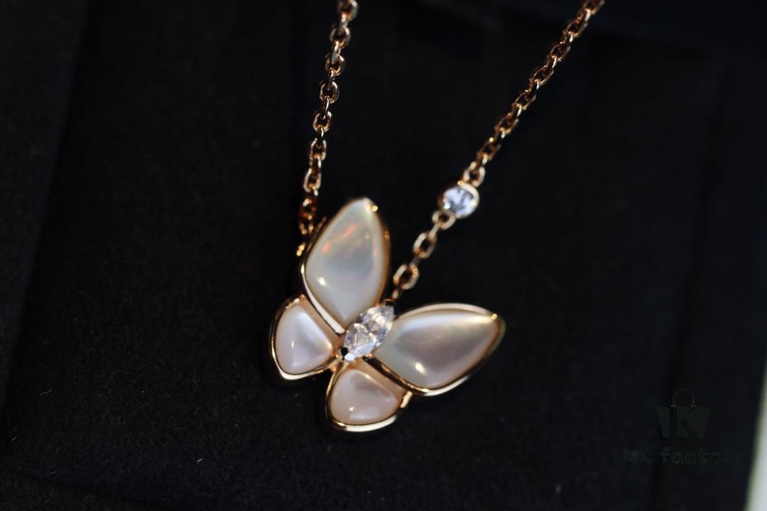 692fc2ab99f2d84055c88527 FanJia Two Butterfly Series Collar Necklace ZP High-End Version
