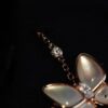 FanJia Two Butterfly Series Collar Necklace ZP, Luxury V-Gold Plated Jewelry with Imported Swarovski Stones